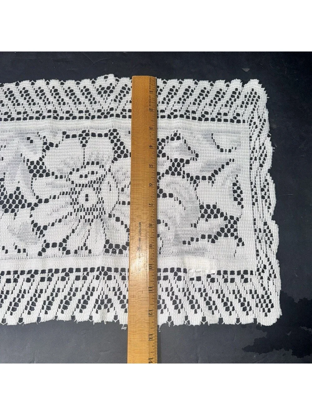 4 Vintage White Lace Place Mats or Doily Rectangle 16.5” X 12.5” Cottagecore